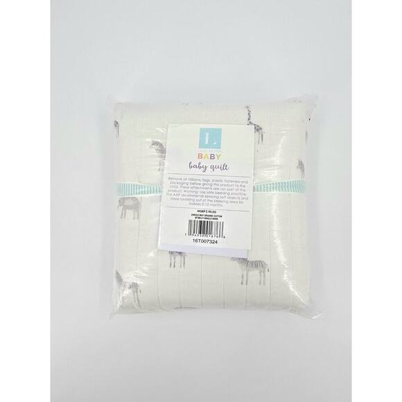 Lush Decor Baby Jungle Adventure Reversible QuiltElephant Giraffe Zebra Print - Picture 4 of 5